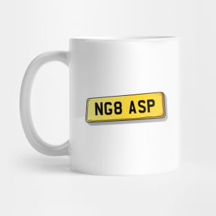 NG8 ASP Aspley Number Plate Mug